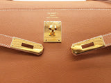Hermes Kelly 35 Gold Brown Epsom Gold Hardware Shoulder Bag Do0225erxzde