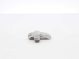 1.62 Cttw Diamond & 14k White Gold Cross Pendant 2.1 Grams Fw0325wprdu