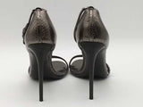 Tom Ford Snakeskin Sandals Metallic Black Size 41 Aa0826crsa