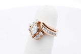 0.7cttw Diamond Wedding Set In 14k Yellow Gold 6.2 Grams Size 3.75 Eb0725wxzsa