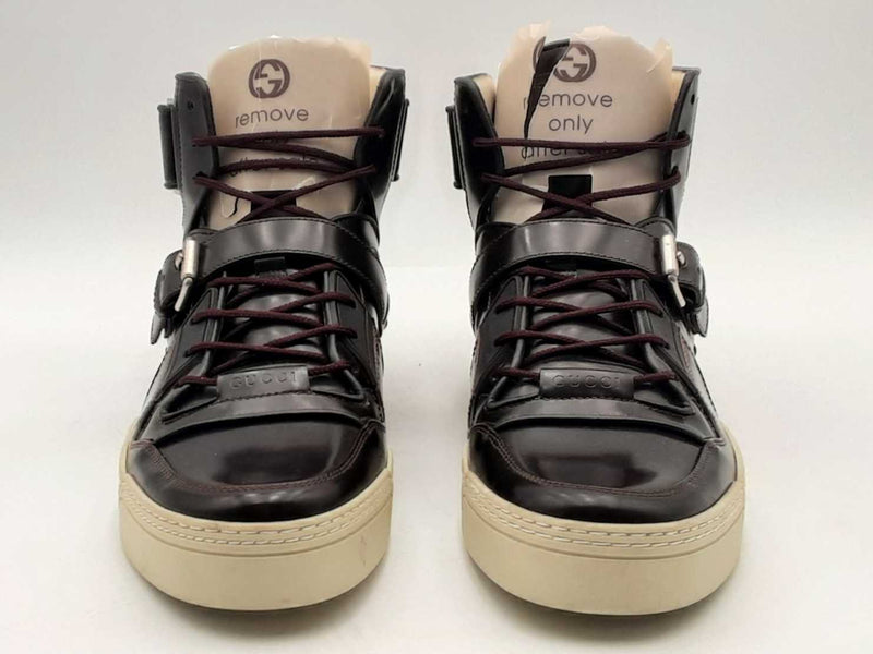Gucci Magnum Calf/miro Soft High Tops Brown Size 7 Aa0925lrzsa