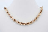 14k Yellow Gold Rope Chain Necklace 6.8 Grams 22 Inch Eb0826rrxde