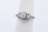 0.72cttw Diamond Ring In 14k White Gold 5.2 Grams Size 5.5 Eb0725wxzde