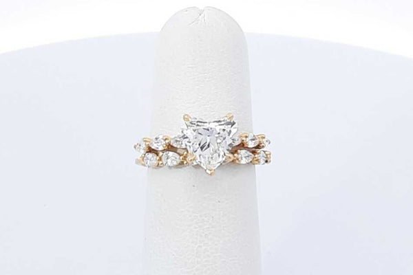 Tacori 2.14ctw Diamond Wedding Set 18k Yellow Gold 5.2 Grams Size 5 Eb1225oexzdu