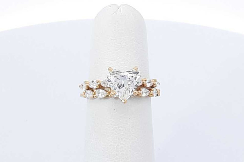 Tacori 2.14ctw Diamond Wedding Set 18k Yellow Gold 5.2 Grams Size 5 Eb1225oexzdu