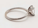 1.11 Carat Cushion Lab Grown Diamond 14k Wg 2.1g Ring Size 6.5 Do0326rrxde