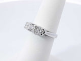 0.88 Cttw Diamond & 14k White Gold Engagement Ring 4.1g Size 5.75 Fw0326rrzdu