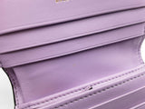 Versace Dpdi058 Black Lilac Purple Leather Bifold Wallet Do0925lxzde