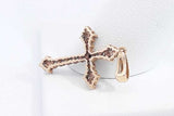 Approx. 0.24ctw Diamond Cross Pendant In 10k Yellow Gold 1.1 Grams Eb1124prsa