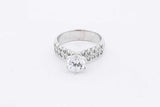 1.2cttw Diamond Ring In 14k White Gold 5 Grams Size 4.75 Eb0126rxzsa