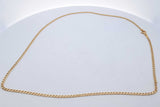 14k Yellow Gold Curb Chain Necklace 3.9 Grams 18 Inch Eb0226lixde
