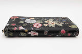 Gucci Flora Knight Floral Print Leather Zip Around Wallet Eb0526lcrsa