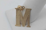 10k Yellow Gold Letter M Pendant 1.5 Grams Eb0826ixsa