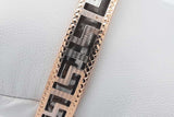 18k Yellow Gold Greek Key Bangle Bracelet 11.3 Grams Eb0626epxsa