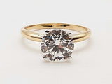 2.0 Carats Lab Grown Diamond 14k Two Tone Gold 2.5g Ring Size 7 Do1225iipde