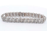 6.48ctw Diamond Bracelet In 10k White Gold 19.3 Grams 7 Inch Eb0225lrrxsa