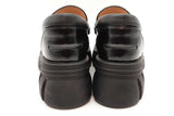 Gucci Magnum Black Leather Horsebit Platform Loafers Size 39.5 Eb0326oirde