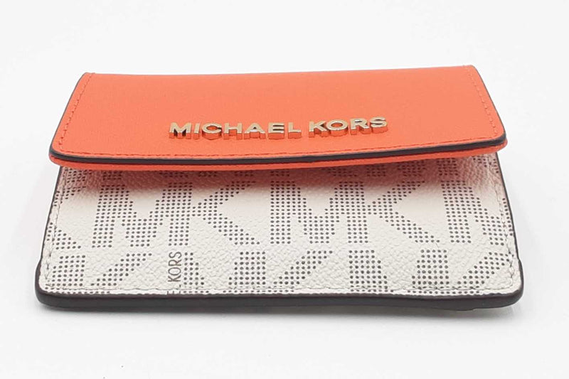 Michael Kors Jet Set Travel Card Case Key Holder Wallet Eb0424ordu