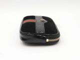 Gucci Ophidia Belt Bag In Black Suede & Patent Leather Size 85/34 Fw0926oexdu