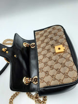 Gucci Monogram Canvas Marmont Shoulder Bag Eb1024pxzdu