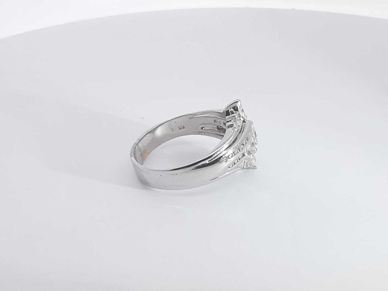 .84ctw Diamonds 14k White Gold 6.2 Grams Ring Size 10 Sd0725worsa