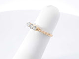 0.30 Cttw Diamond & 18k Yellow Gold Three Stone Ring 2.2g Size 4.5 Fw0926opxdu