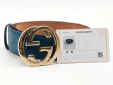 Gucci Guccissima Turquoise Gg Blue Size 32 Aa0826lzxsa