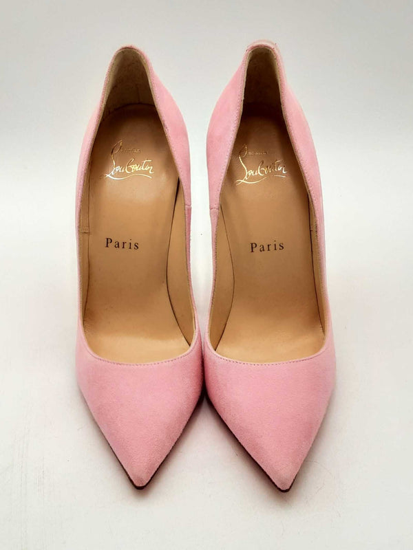 Christian Louboutin So Kate Dolly Pink Suede Pumps Size 37 Eb0225orxsa