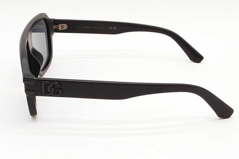 Dolce & Gabbana 4507 Matte Black Pilot Sunglasses With Mirror Lenses Eb1225rxde
