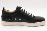 Christian Louboutin Junior Louis Black Leather Sneakers Size 41 Eb0925lorsa