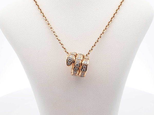 Bvlgari Serpenti Viper Necklace In 18k Gold 12.6 Grams 18 Inch Fw0825orrzdu