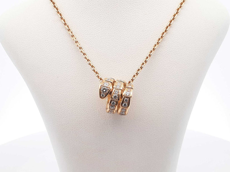 Bvlgari Serpenti Viper Necklace In 18k Gold 12.6 Grams 18 Inch Fw0825orrzdu