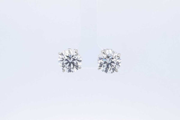 Lab Grown Diamond 7.42ctw Stud Earrings In 14k White Gold 3.99g Eb0324loxxzsa