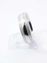 14k White Gold Double Milgrain Edge Wedding Band 5.1 Grams Size 11 Fw0326wcrdu