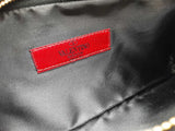 Valentino Garavani Rosier Black Green Tan Ombre Silk Zipper Clutch Do0526rrxde
