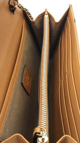 Mcm Visetos Cognac Wallet With Chain Eb1225lrxdu