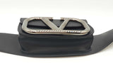 Valentino Garavani Black Leather Supervee Belt Bag Eb0326rxzde