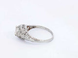 Diamond Approx. 0.43ctw Ring In 18k White Gold 1.7 Grams Size 4.5 Eb0624oexsa