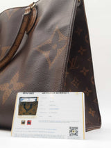 Louis Vuitton On The Go Mm Reverse Canvas Handbag Sd1025rrzdu