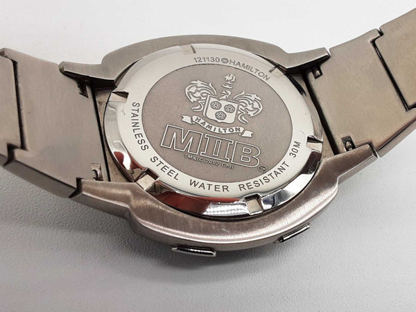 Hamilton 121130 42 Pulsar Mib2 Steel Digital Quartz Watch Do0425lixmia