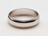 14k White Gold 4.8g Band Ring Size 9.25 Do0626woxde