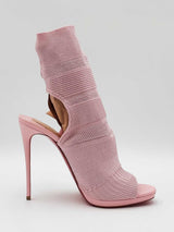 Christian Louboutin Cheminene 120 Sock Booties In Pink Size 8.5 Fw0826lxzdu