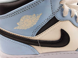 Nike 555112-401 Air Jordan 1 Mid Ice Blue White Shoes Size Us 6y Do0426ixde