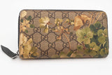 Gucci Supreme Blooms Zip Around Wallet Eb0526orxsa