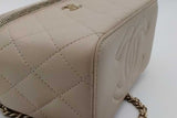Chanel Quilted Leather Top Handle Vanity Case Eb1026wxxzsa