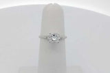 0.54cttw Diamond Ring In 18k White Gold 2.4 Grams Size 4.25 Eb1026orxsa