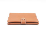 Hermes R.m.s Tan Calfskin Passport Holder Fw1224wxzsa