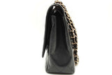 Chanel Double Flap Black Quilted Caviar Shoulder Bag Eb0726orxzsa
