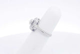 Approx. 0.44ctw Diamond Ring In 14k White Gold 4.1 Grams Size 5.5 Eb1224oorsa