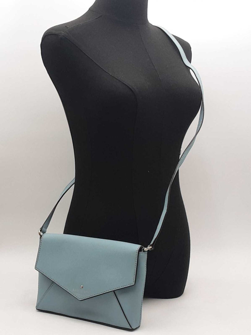 Kate Spade Point Garden Leather Crossbody Blue Aa1124oxsa